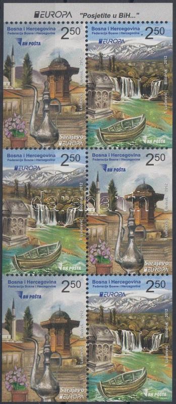 Europa CEPT Látogasson Boszniába bélyegfüzetlap, Europe CEPT: Visit to Bosnia stamp-booklet sheet