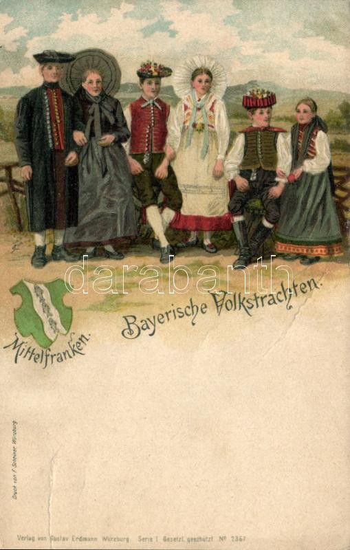Bayerische Volkstrachten / Bavarian folk costumes, folklore, Bajor népviselet, folklór