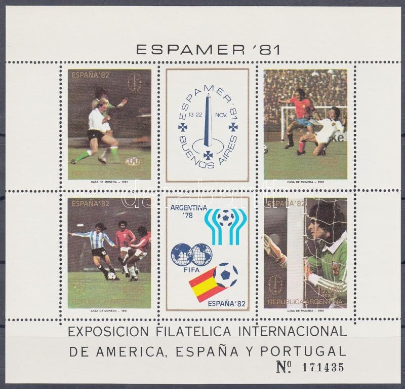 Stamp Exhibition, Football World Cup '82 block, Bélyegkiállítás, Labdarúgó Világbajnokság '82 blokk