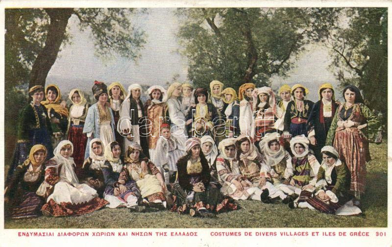 Greek folklore, costumes, Görög folklór