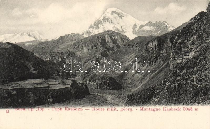 Mount Kazbek, Georgian military road