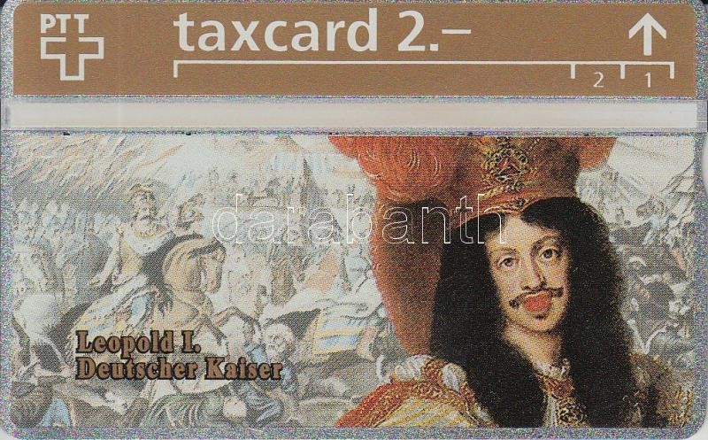 Telefonkártyák: 1993 Svájc I. Lipót német császárt ábrázoló használatlan telefonkártya