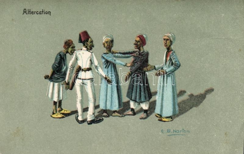 Arab folklór, veszekedés, humor, Altercation, Arabian folklore, humour