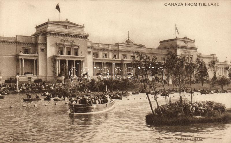 1924 London, Wembley, British Empire Exhibition, Canada from the lake
