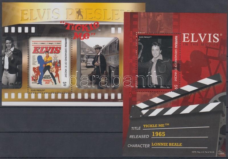 Elvis Presley mozifilmekben 2 klf blokk, Elvis Presley Movies 2 diff. blocks