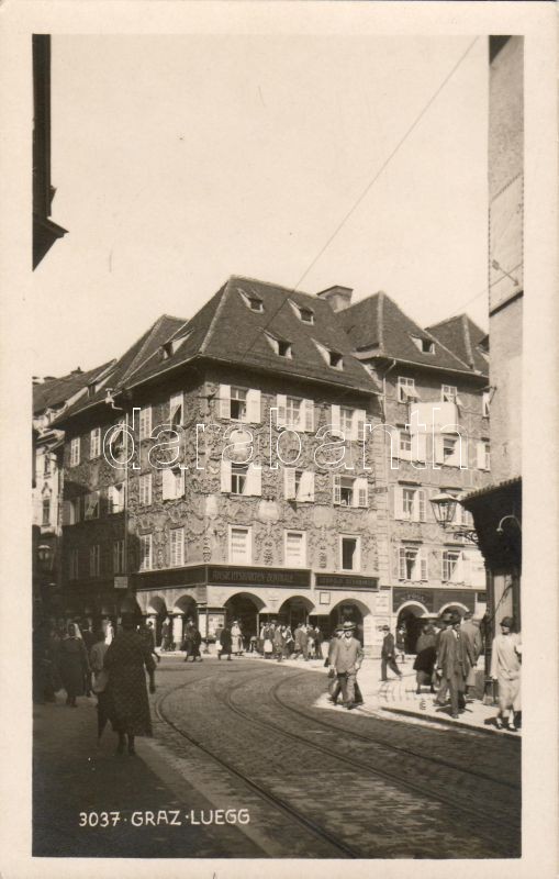 Graz Luegg house, Postcard shop, Leopold Schreiner's shop, Graz Luegg Haus, Ansichtskarten Zentrale, Leopold Schreiner's Geschäft