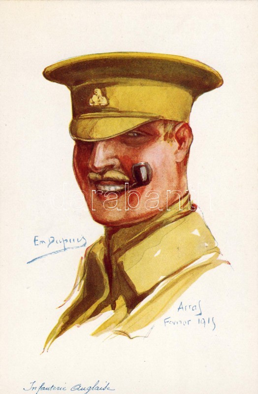 Angol hadsereg, gyalogos, s: Em. Dupuis, English army, infantryman, s: Em. Dupuis