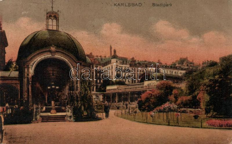 Karlovy Vary, Karlsbad; city park