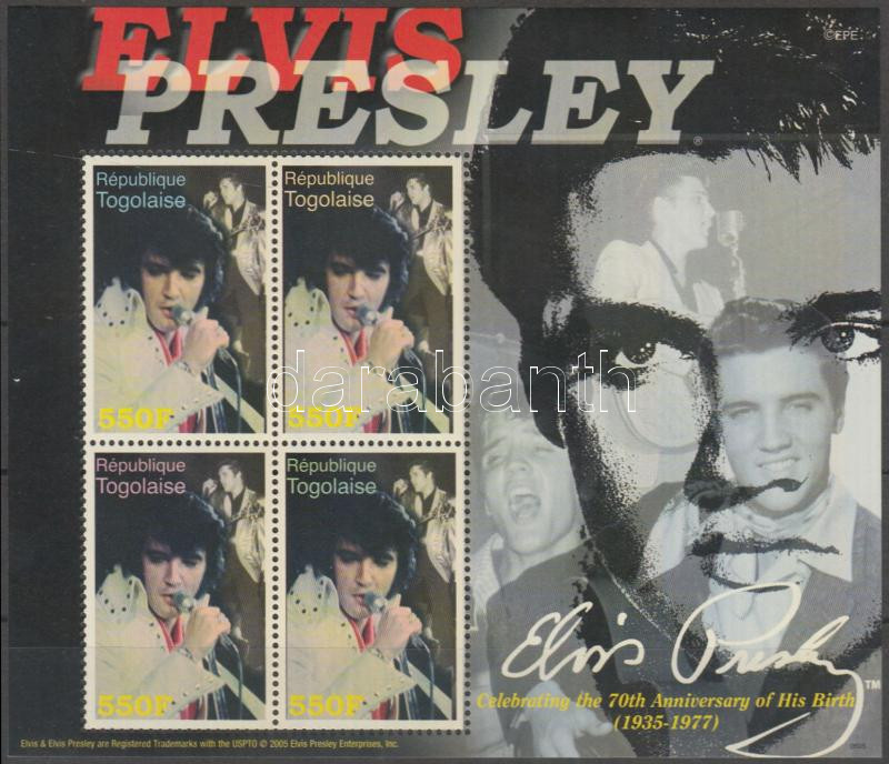 Elvis Presley mini-sheet, Elvis Presley kisív