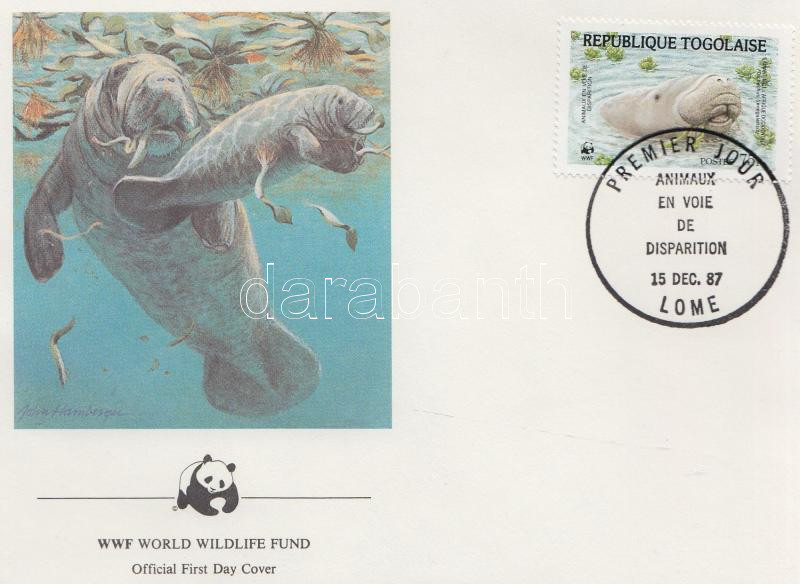 WWF, Sea &#8203;&#8203;cow FDC, WWF Tengeri tehén FDC