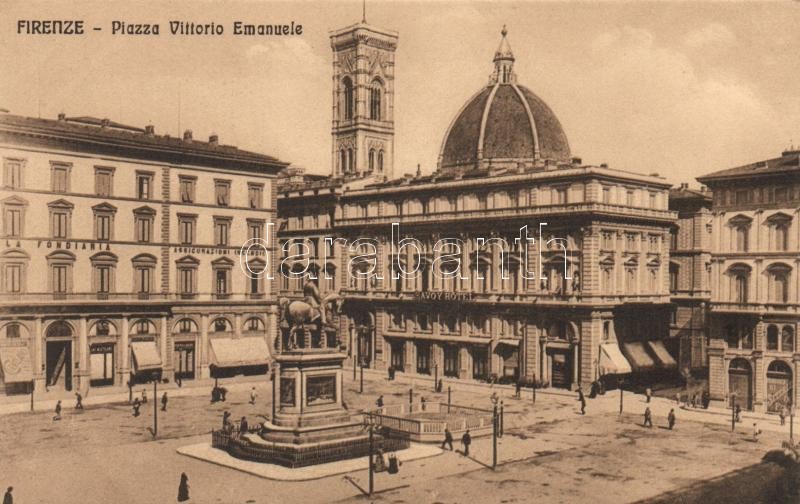 Firenze, Piazza Vittoria Emanuele / Square, Savoy Hotel