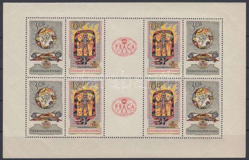 PRAGA Stamp Exhibition minisheet, PRAGA Bélyegkiállítás kisív