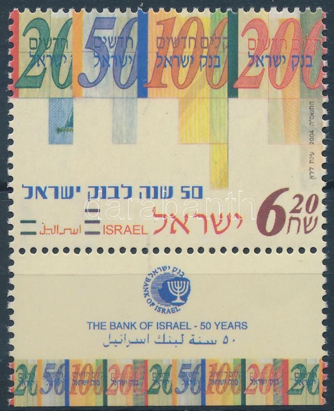 Bank stamp with tab, Bank tabos bélyeg