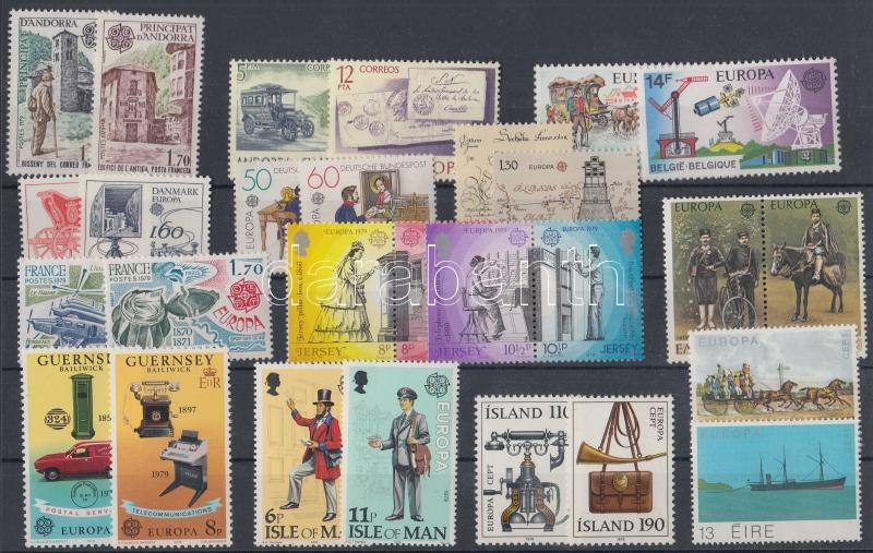 Europa CEPT 26 klf ország 55 klf bélyeg, Europa CEPT 26 diff. countries, 55 diff. stamps