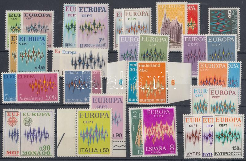 Europa CEPT 18 diff. countries, 36 diff. stamps, Europa CEPT 18 klf ország 36 klf bélyeg