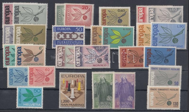 Europa CEPT 16 klf ország 28 klf bélyeg, Europa CEPT 16 diff. countries, 28 diff. stamps