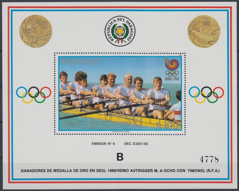 Olympics Gold Medalists block "B", Olimpiai aranyérmesek blokk "B"