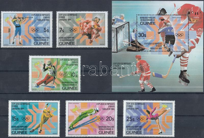 Winter Olympics set + block, Téli olimpia sor + blokk