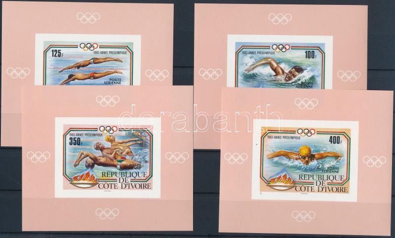 Los Angeles Olympics imperforated de Luxe block set, Los Angeles-i olimpia vágott de Luxe blokk sor