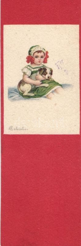 Italian mini art postcard s: Colombo (4.5 × 14 cm), Olasz mini művészeti képeslap s: Colombo (4.5 × 14 cm)