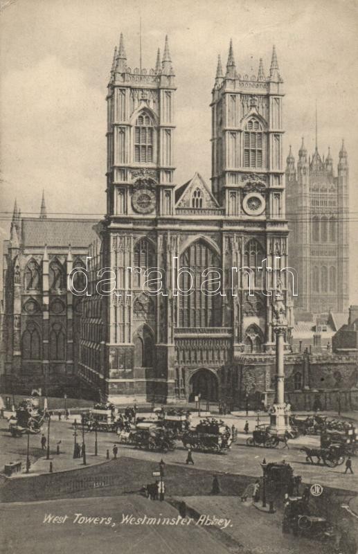 London, Westminster Abbey, West Towers