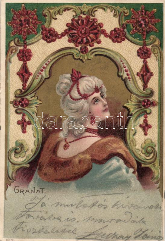 'Granat' litho art postcard