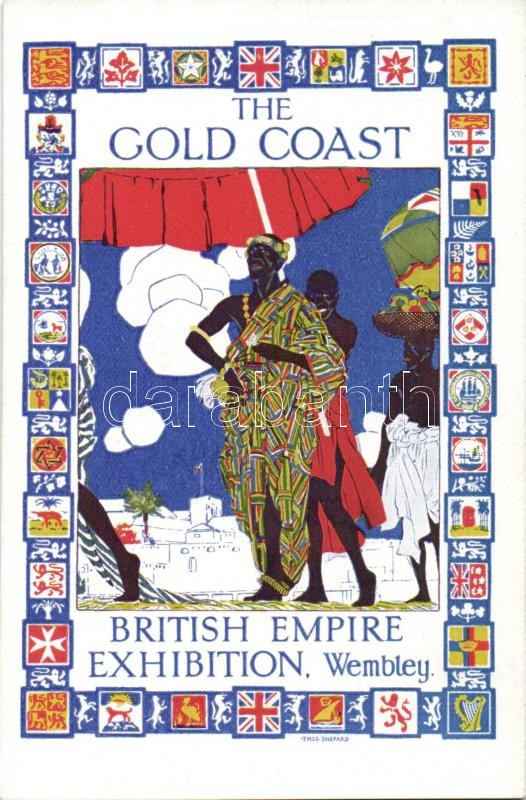1924 The Gold coast, British Empire Exhibition, Wembley; Raphael Tuck &amp; Sons s: Thos. Shepard