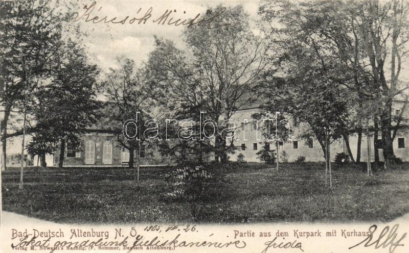 Bad Deutsch-Altenburg, Kurpark, Kurhaus / spa