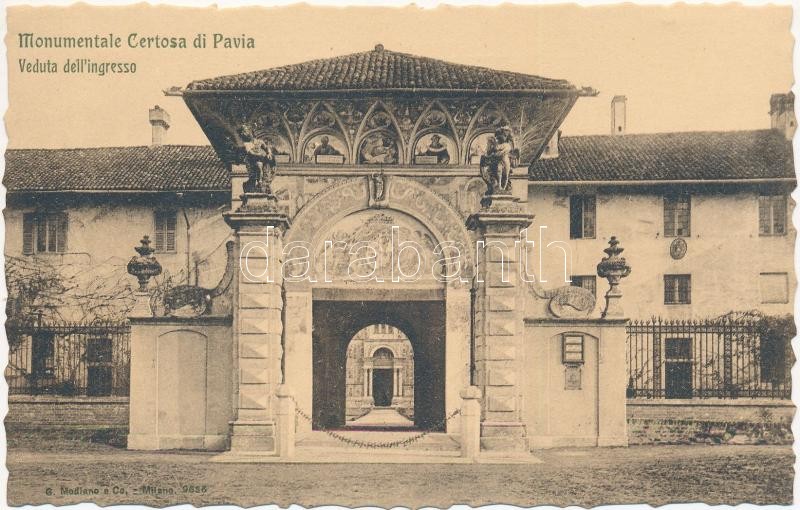Pavia, monastery entrance