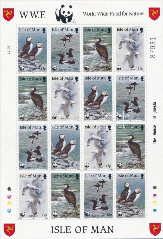 WWF: Seabirds mini sheet, WWF: Tengeri madarak kisív