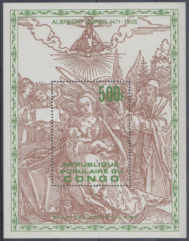 Albrecht Dürer halálának 450. évfordulója: festmény blokk, 450th death anniversary of Albrecht Dürer: painting block