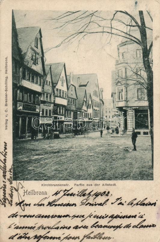 Heilbronn, Kirchbrunnenstrasse, Altstadt / street, old town