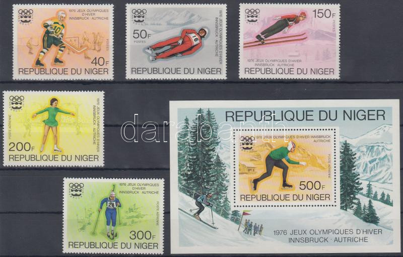 Winter Olympics set + block, Téli olimpia sor + blokk