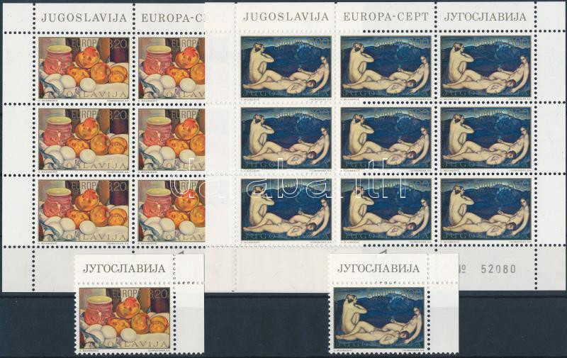 Europe CEPT corner set + minisheet set + FDC, Europa CEPT ívsarki sor + kisívsor + FDC