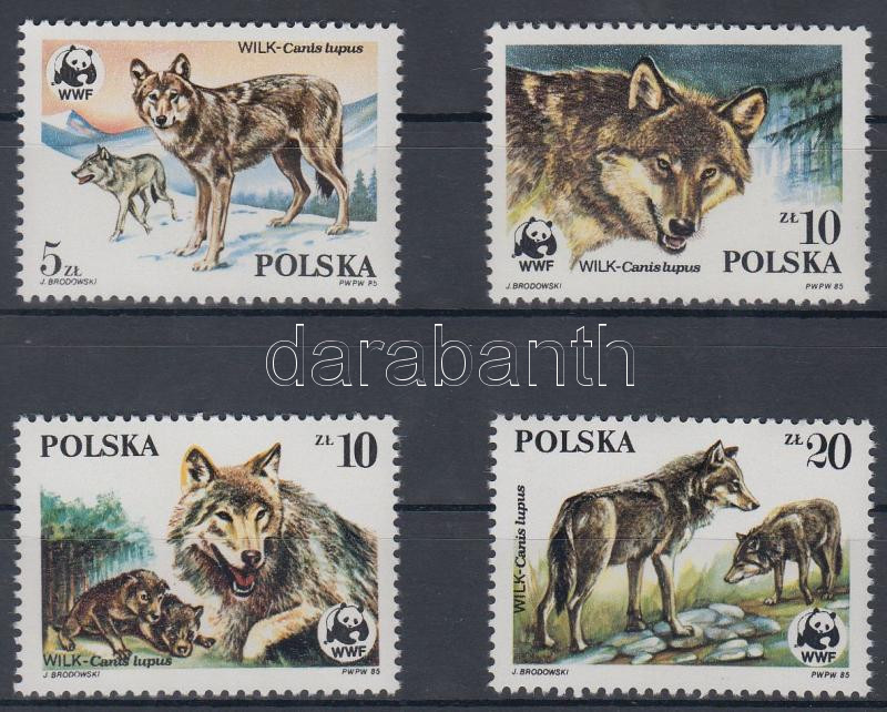 WWF: Wolves set + 4 FDC and CM, WWF: Farkasok sor + 4 db FDC és CM