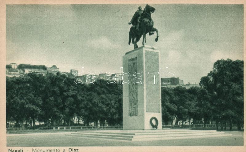 Naples, Napoli; Diaz monument