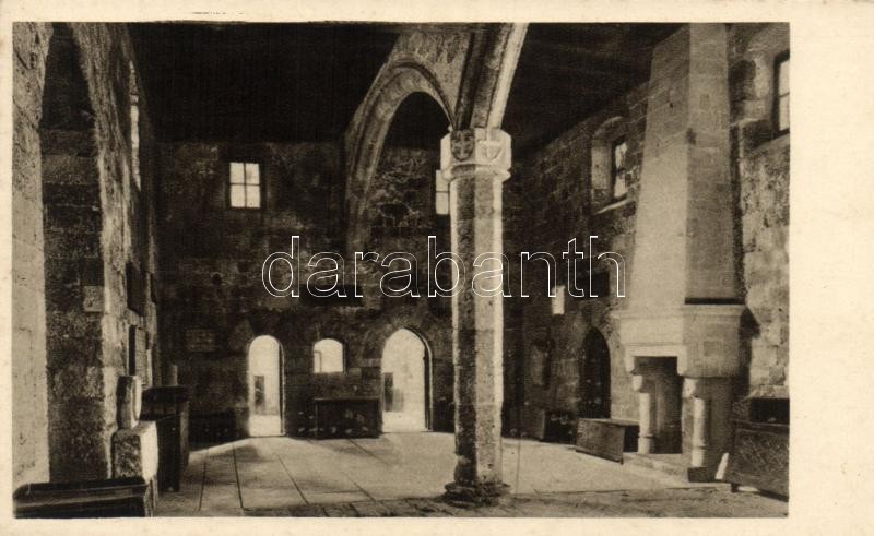 Rhodes, castle of the Knights Hospitallers, refectory, interior