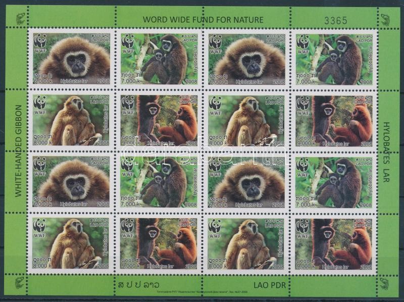 WWF: Gibbon teljes ív, WWF: Gibbon full sheet