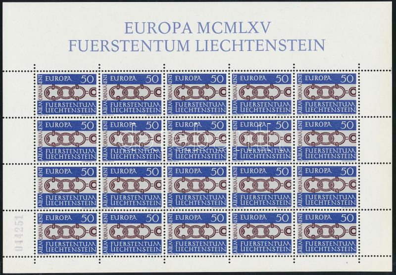 Europe CEPT minisheet, Europa CEPT kisív