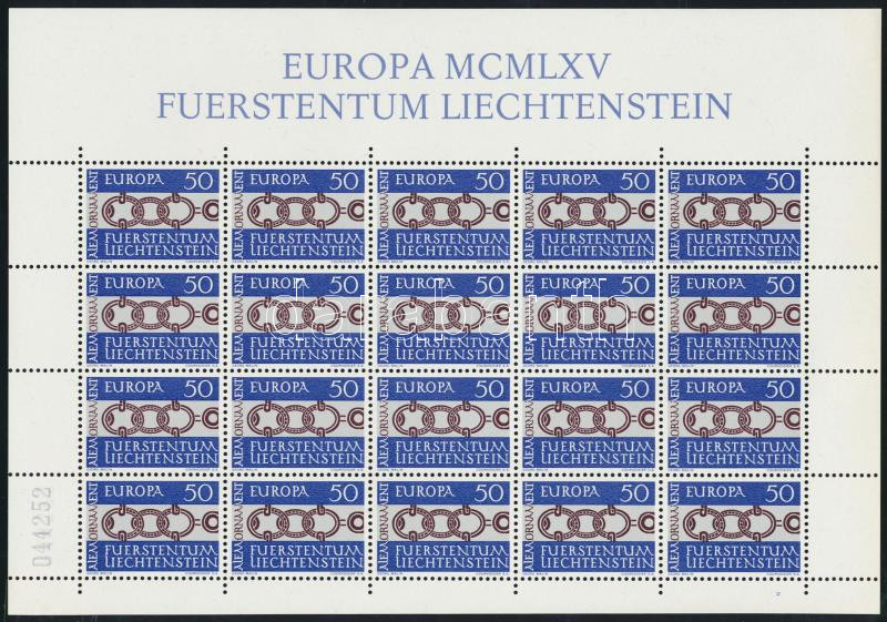 Europa CEPT kisív, Europe CEPT minisheet