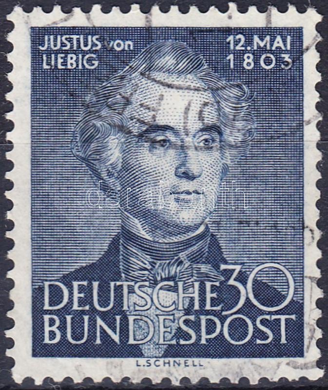 Justus von Liebig születésének 150. évfordulója, 150th anniversary of Justus von Liebig's birth