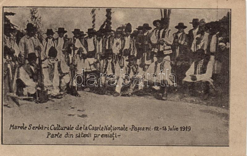 1919 Pascani, Great National Cultural Celebration, Some of the villagers, probably cut out from booklet