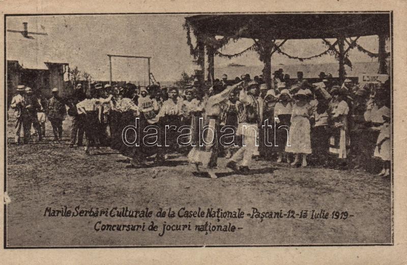 1919 Pascani, Great National Cultural Celebration, National Games competitions, probably cut out from booklet