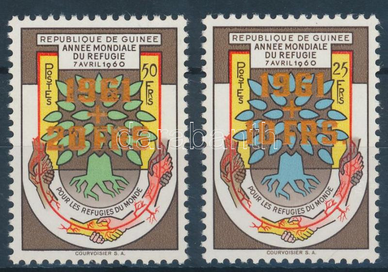 Refugee year set with overprint, Menekültügyi év sor felülnyomással