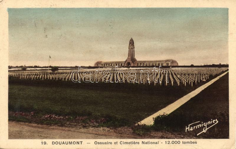 Douaumont, Ossuaire, Cimetiere National, 12000 tombes / ossuary, cemetery, tombs