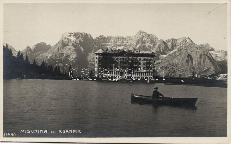 Misurina, Sorapis / mountain, lake, boat