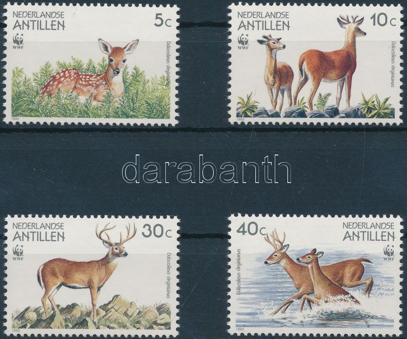 WWF: Deers set + 4 FDC, WWF: Szarvasok sor + 4 db FDC