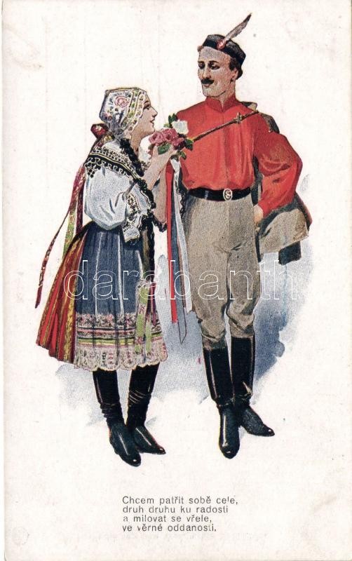 Cseh pár, Czech folklore, couple