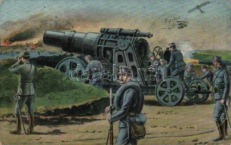 Katonák az ágyúnál, Soldiers with cannon