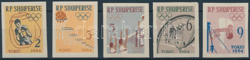 Summer Olympics imperforated set, Nyári olimpia vágott sor